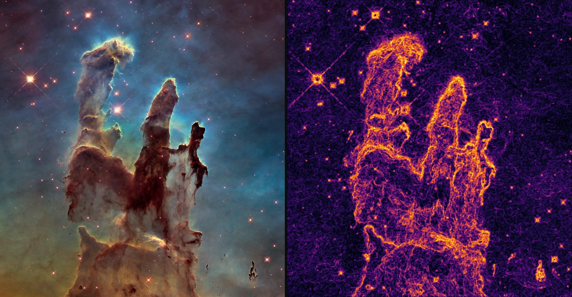 A nebula and its φ structural map